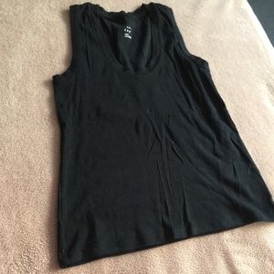 A New Day Black U neck sleeveless tee